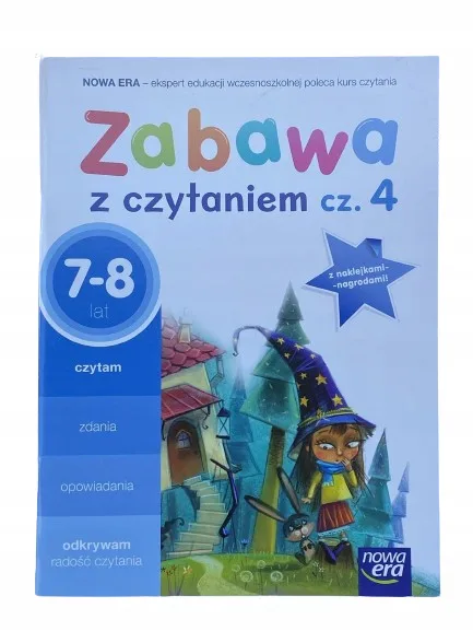 Okładka: Nauka czytania elementarz KL1 2 duży druk NOWA ERA