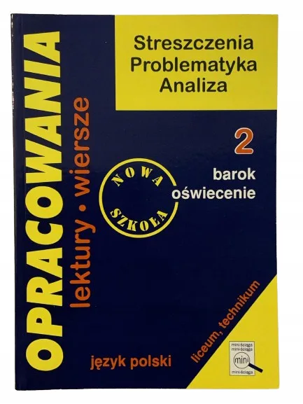 Okładka: BAROK OŚWIECENIE liceum ŚCIĄGA OPRACOWANIA lektur