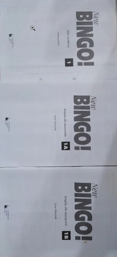Okładka: NEW BINGO 1 A 1 B ksiązka nauczyciela plan