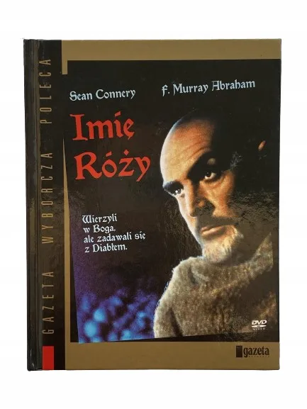 Okładka: Imię RÓŻY OMÓWIENIE LEKTURY SZKOLNEJ + DVD bdb