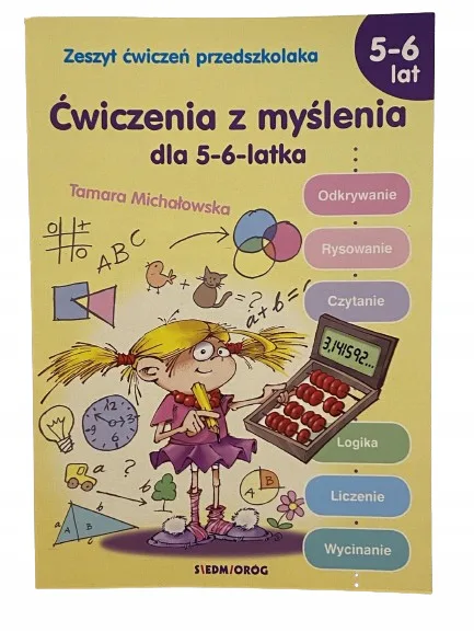 Okładka: KSIĄŻECZKA edukacyjna dla przedszkolaków 5 6 lat