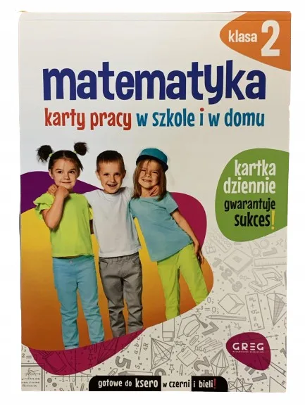 Okładka: Matematyka klasa 2 karty pracy na sprawdziany zadania ćwiczenia