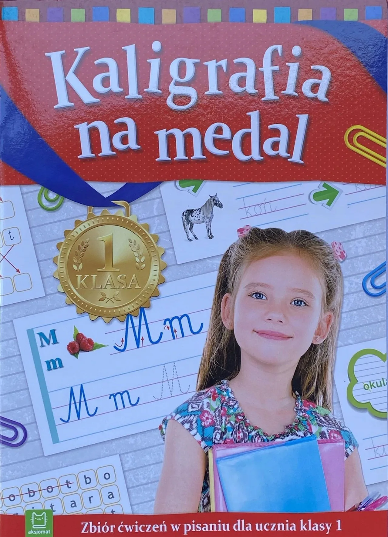 Okładka: Kaligrafia na medal zeszyt do kaligrafii NAUKA PISANIA pierwsze litery