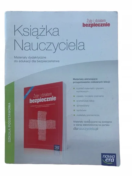 Okładka: ŻYJĘ I DZIAŁAM BEZPIECZNIE książka nauczyciela 8