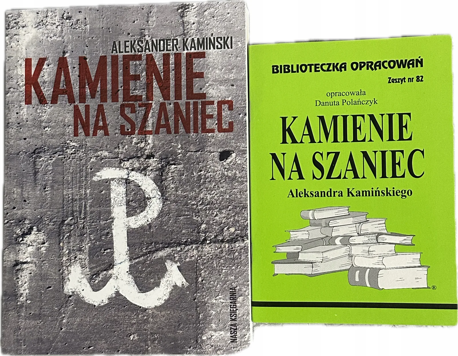 Okładka: Kamienie na szaniec lektura Kamiński + opracowanie streszczenie bryk ściaga