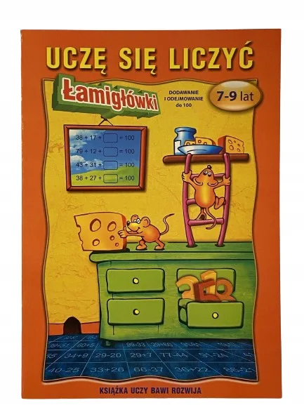 Okładka: MATEMATYKA klasa 1 2 zdania ćwiczenia 7 - 9 lat A4