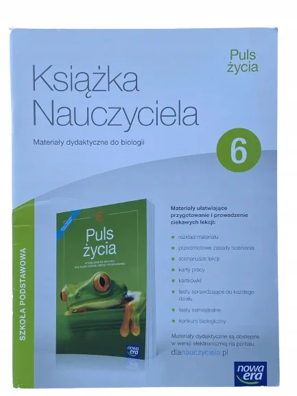 Okładka: PULS ŻYCIA klasa 6 KSIĄŻKA NAUCZYCIELA TESTY NOWA ERA sprawdziany
