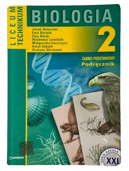 Okładka: BIOLOGIA KLASA 2 ZAKRES PODSTAWOWY PODRĘCZNIK