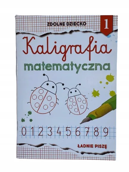 Okładka: zeszyt do kaligrafii NAUKA PISANIA cyfry ZERÓWKA