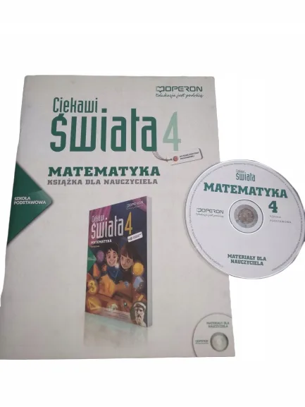 Okładka: MATEMATYKA CIEKAWI ŚWIATA KSIĄŻKA NAUCZYCIELA 4