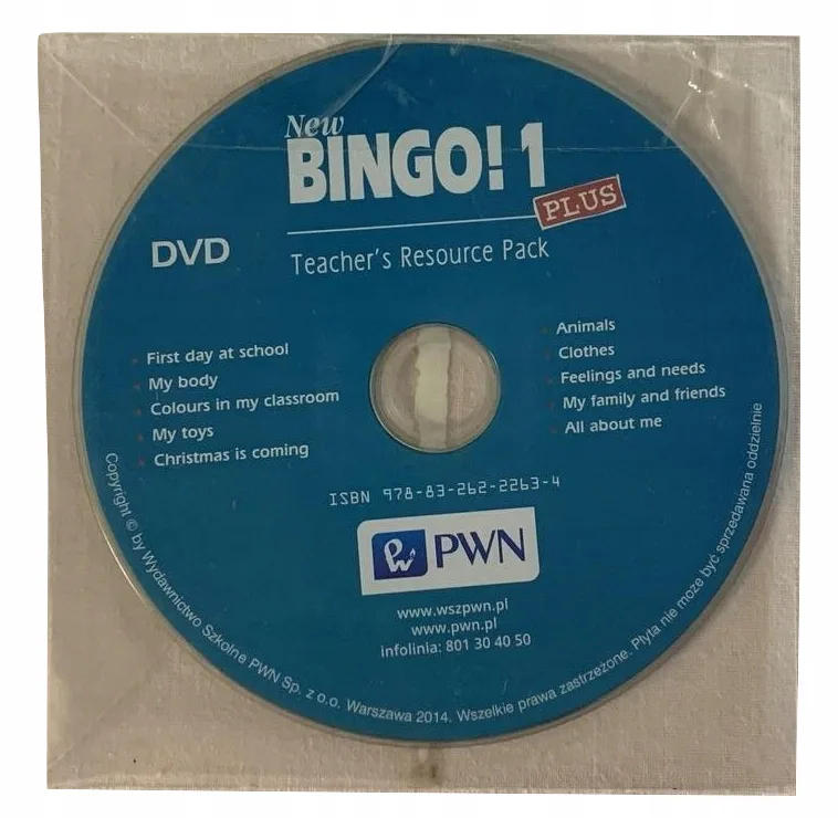 Okładka: NEW BINGO 1 PLUS DVD TEACHERS RESOURCE PACK