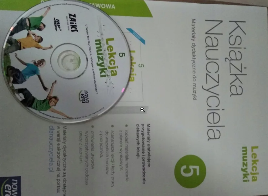 Okładka: LEKCJA MUZYKI klasa 5 ksiązka nauczyciela 2018 cd