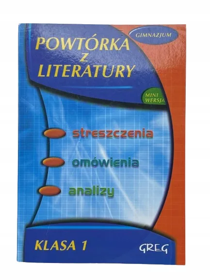 Okładka: ŚCIĄGA KLASA 1 opracowania streszczenia 7 8 bryk
