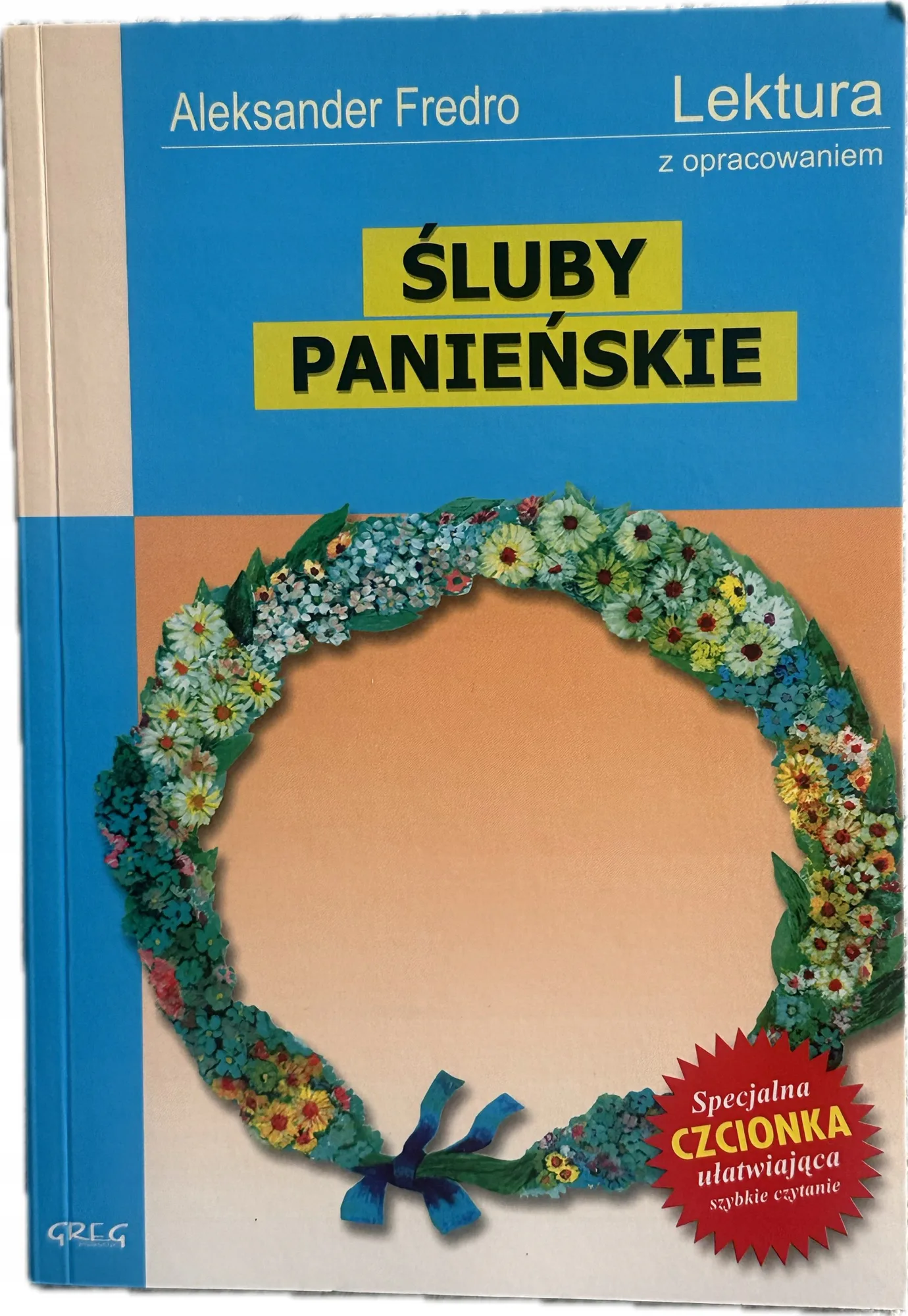 Okładka: ŚLUBY PANIEŃSKIE FREDRO LEKTURA Z OPRACOWANIEM