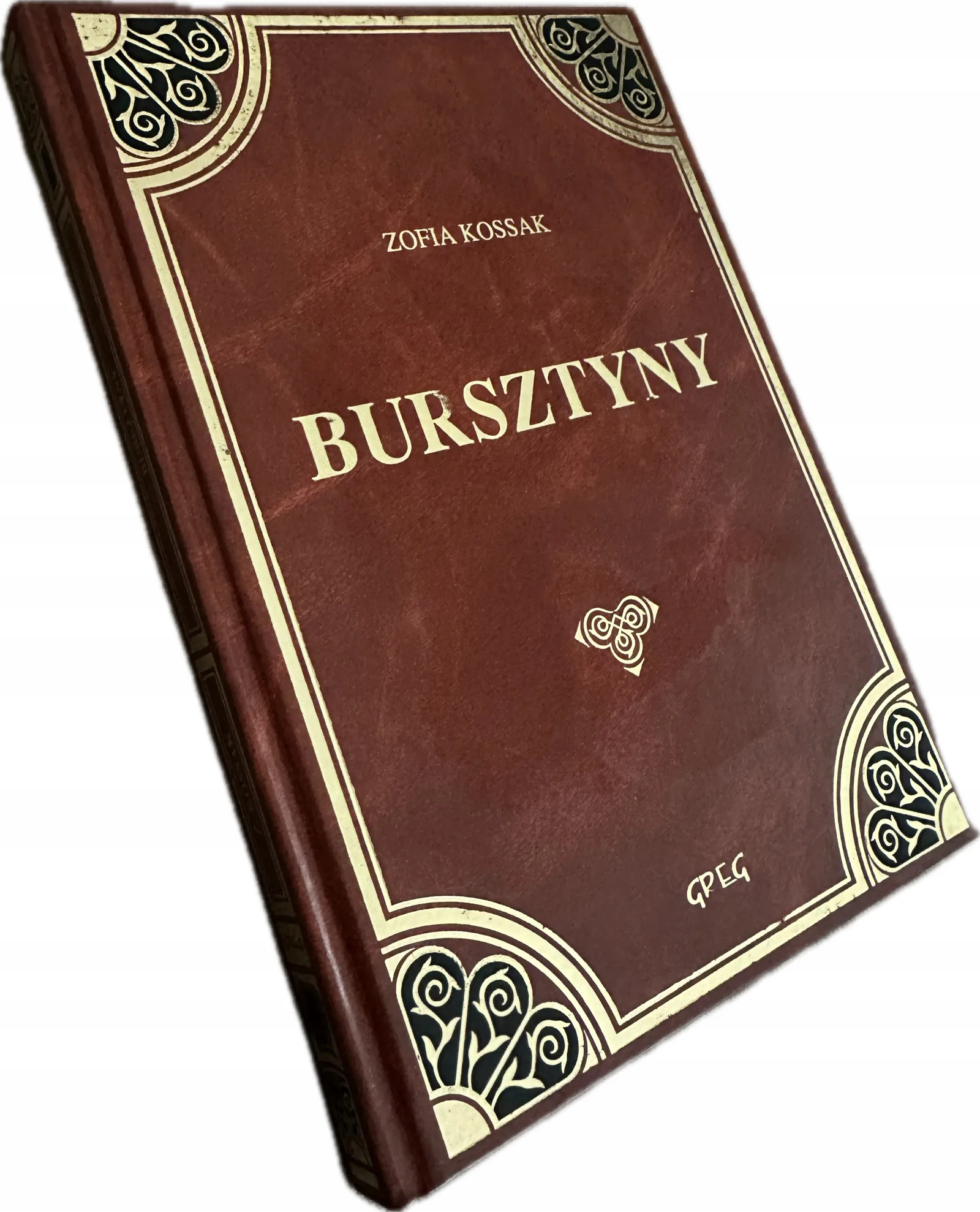 Okładka: Bursztyny Kossak lektura z opracowaniem skóra nowe bdb