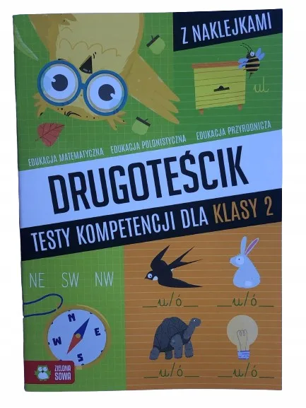 Okładka: klasa 2 TEST sprawdzian KOMPETENCJI drugoteścik A4