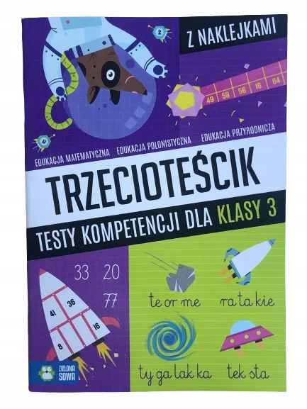 Okładka: klasa 3 TEST sprawdzian KOMPETENCJI egzamin koniec roku trzecioteścik