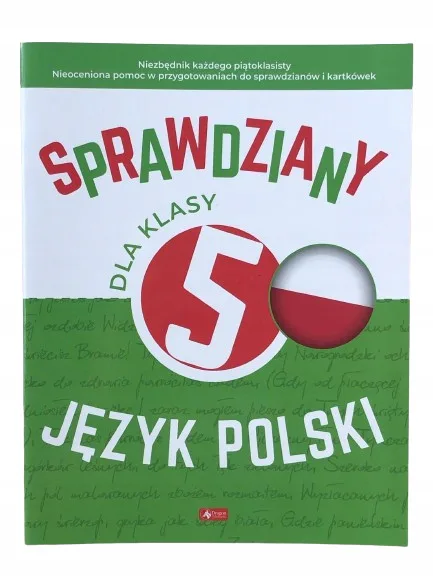Okładka: Język polski klasa 5 SPRAWDZIANY testy z odpowiedziami