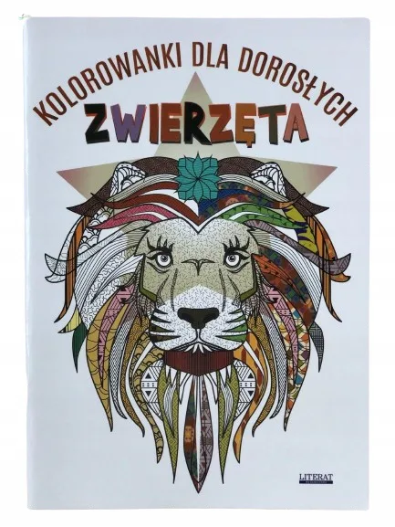 Okładka: kolorowanka dla nastolatków dorosłych Zwierzęta A4
