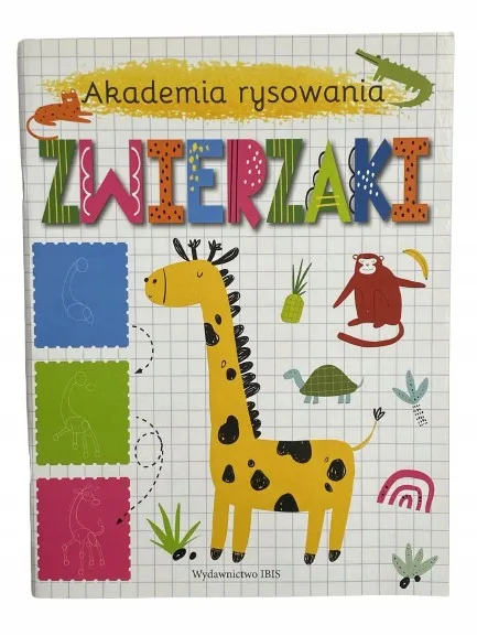 Okładka: NAUKA RYSUNKU KURS RYSOWANIA dla dzieci zwierzęta