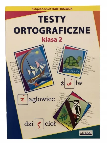 Okładka: Ortografia klasa 2 ćwiczenia testy ortograficzne