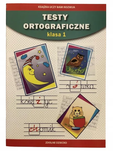 Okładka: Ortografia klasa 1 ćwiczenia testy ortograficzne