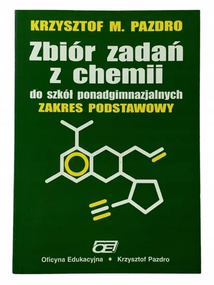 Okładka: ZBIÓR ZADAŃ Z CHEMII OE PAZDRO zakres podstawowy