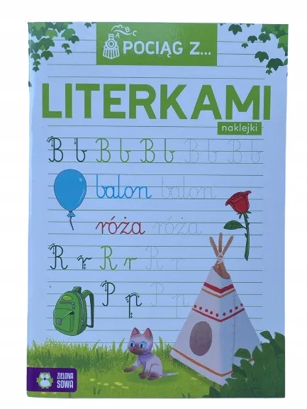 Okładka: ćwiczenia w pisaniu nauka kaligrafii zerówka kl.1