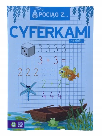 Okładka: ćwiczenia w pisaniu nauka cyferek zerówka kl.1