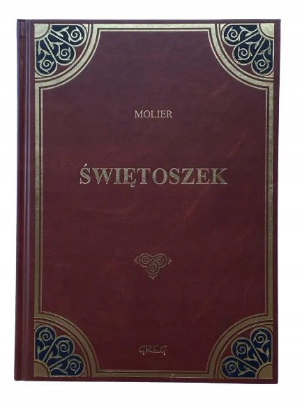Okładka: Świętoszek lektura z opracowaniem Molier skóra