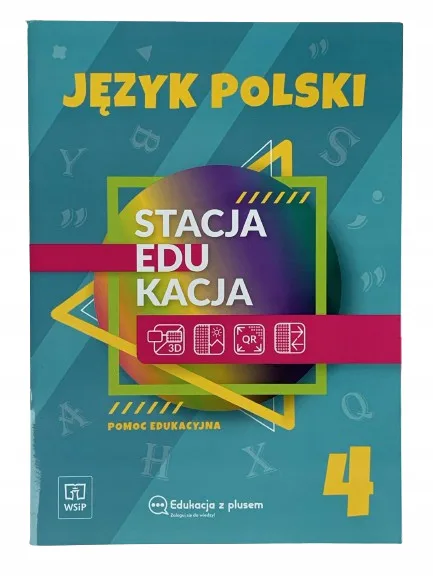 Okładka: JĘZYK POLSKI klasa 4 WSIP pomoce edukacyjne ściąga STACJA EDUKACJA