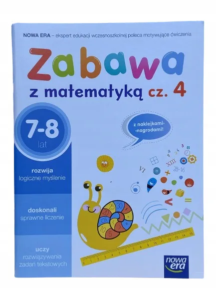 Okładka: matematyka klasa 1 2 ćwiczenia zadania 7 8 lat zabawa z matematyką