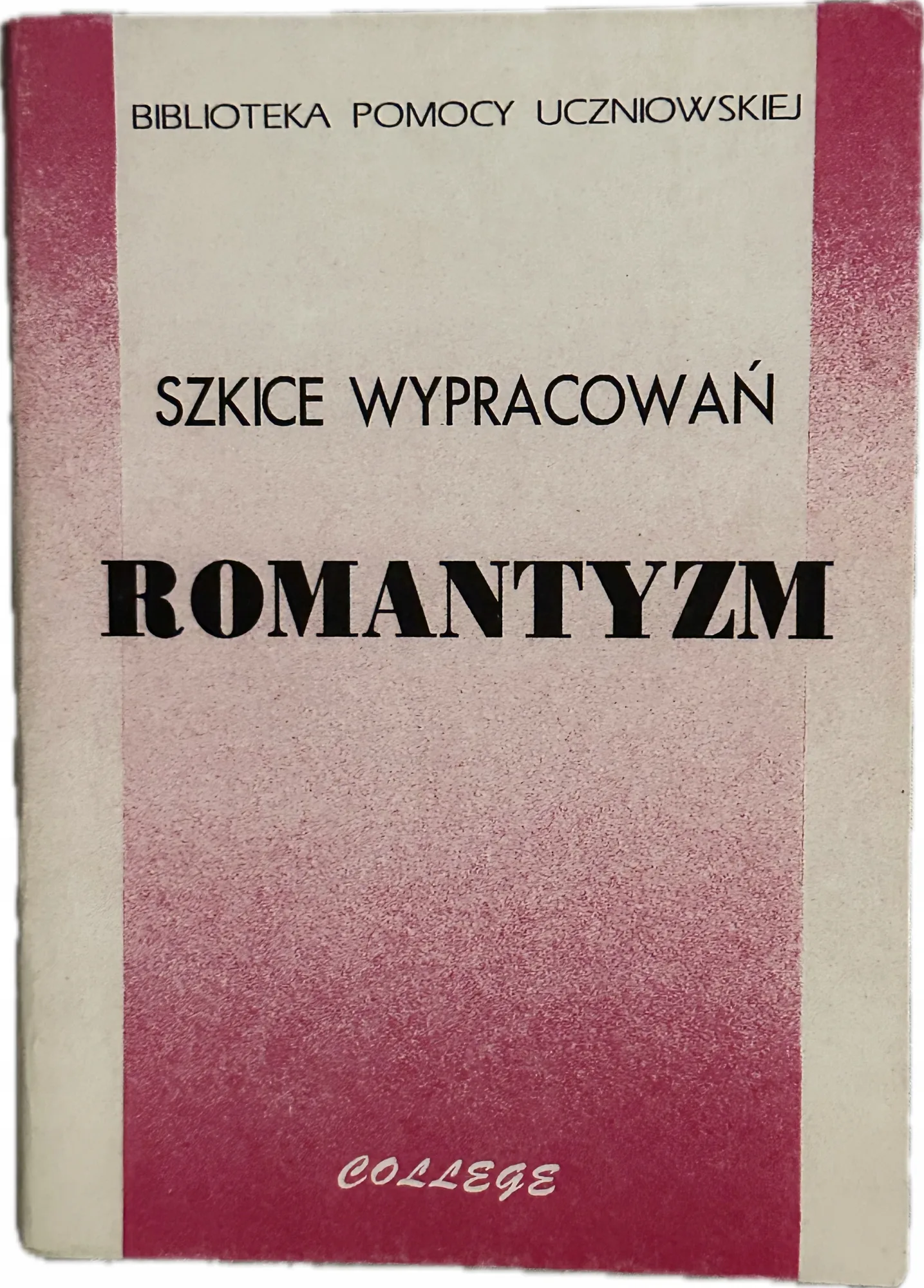 Okładka: WYPRACOWANIA ROMANTYZM liceum wzory szkice LO