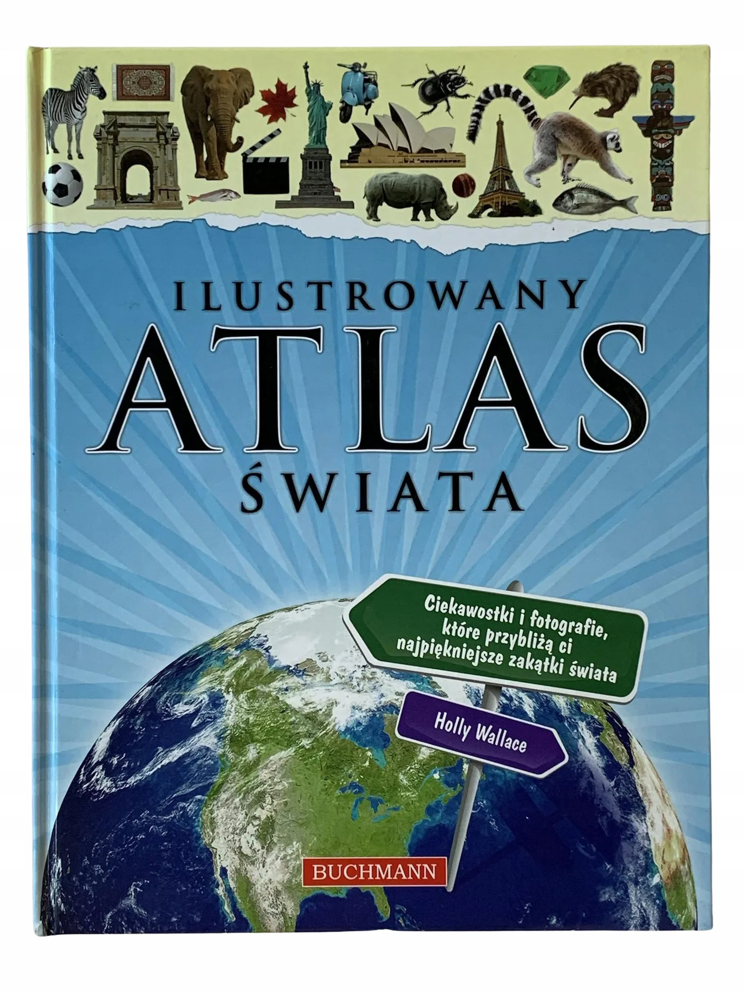 Okładka: Ilustrowany atlas świata dla dzieci format a4