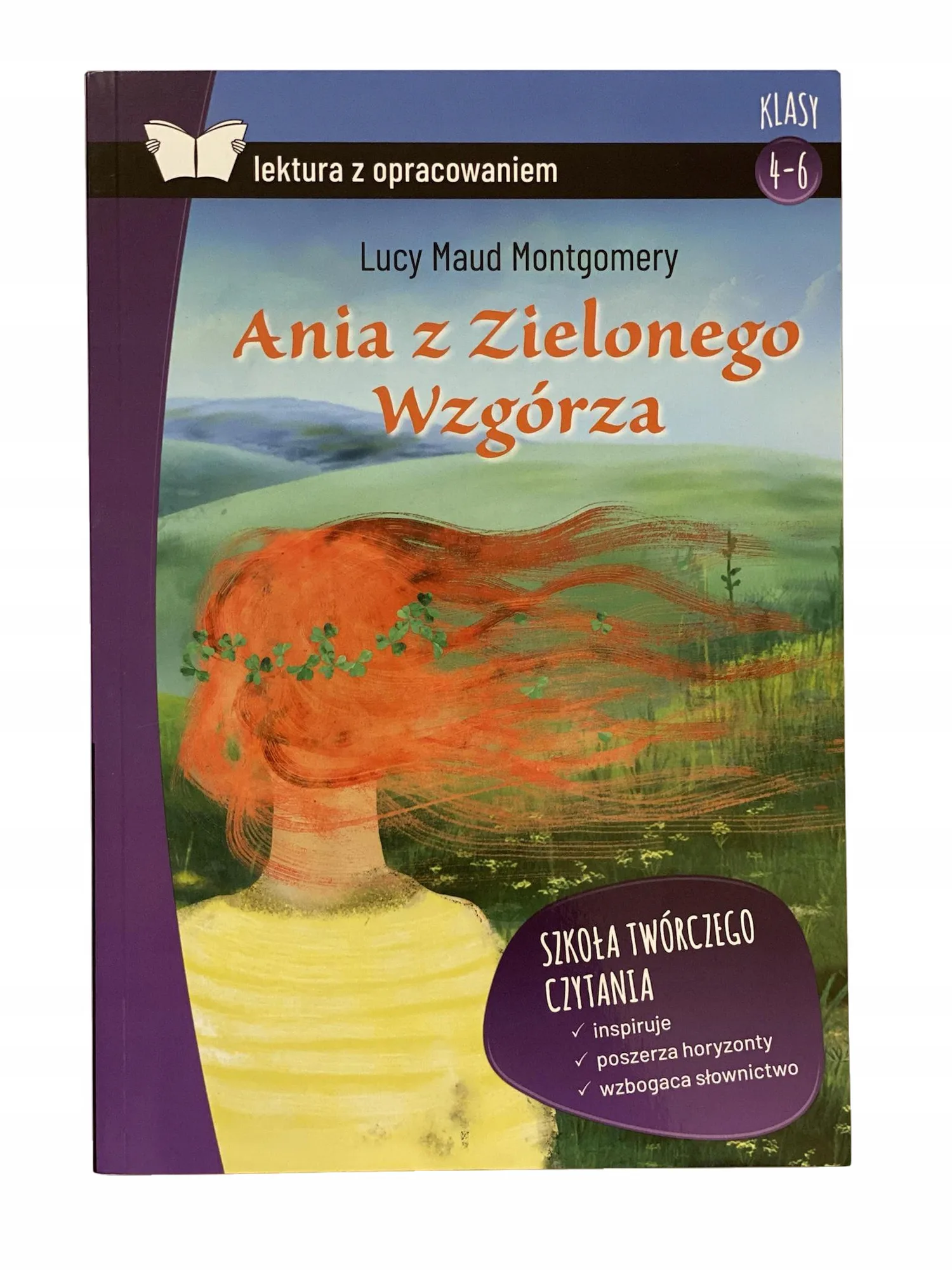 Okładka: ANIA Z ZIELONEGO WZGÓRZA lektura z opracowaniem