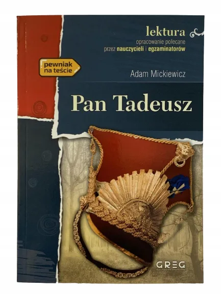 Okładka: PAN TADEUSZ Mickiewicz LEKTURA Z OPRACOWANIEM
