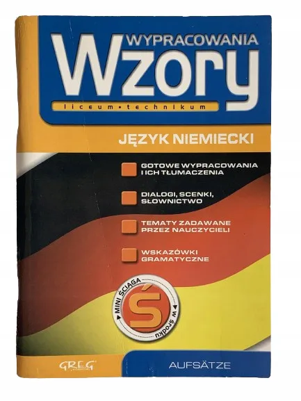 Okładka: WYPRACOWANIA liceum TECHNIKUM wzory wypracowań język niemiecki