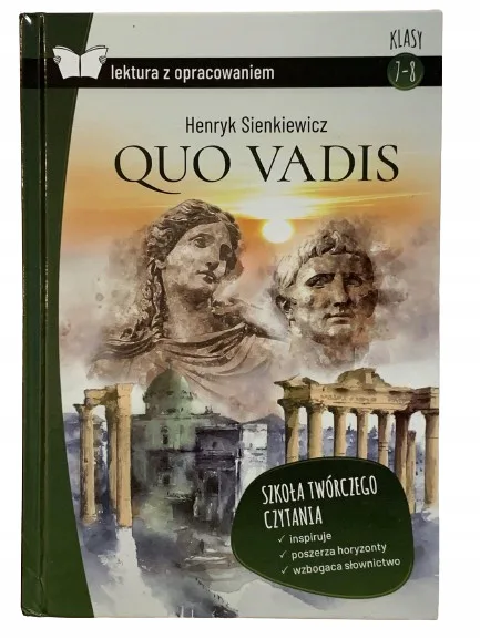 Okładka: QUO VADIS LEKTURA Z OPRACOWANIEM twarda okładka