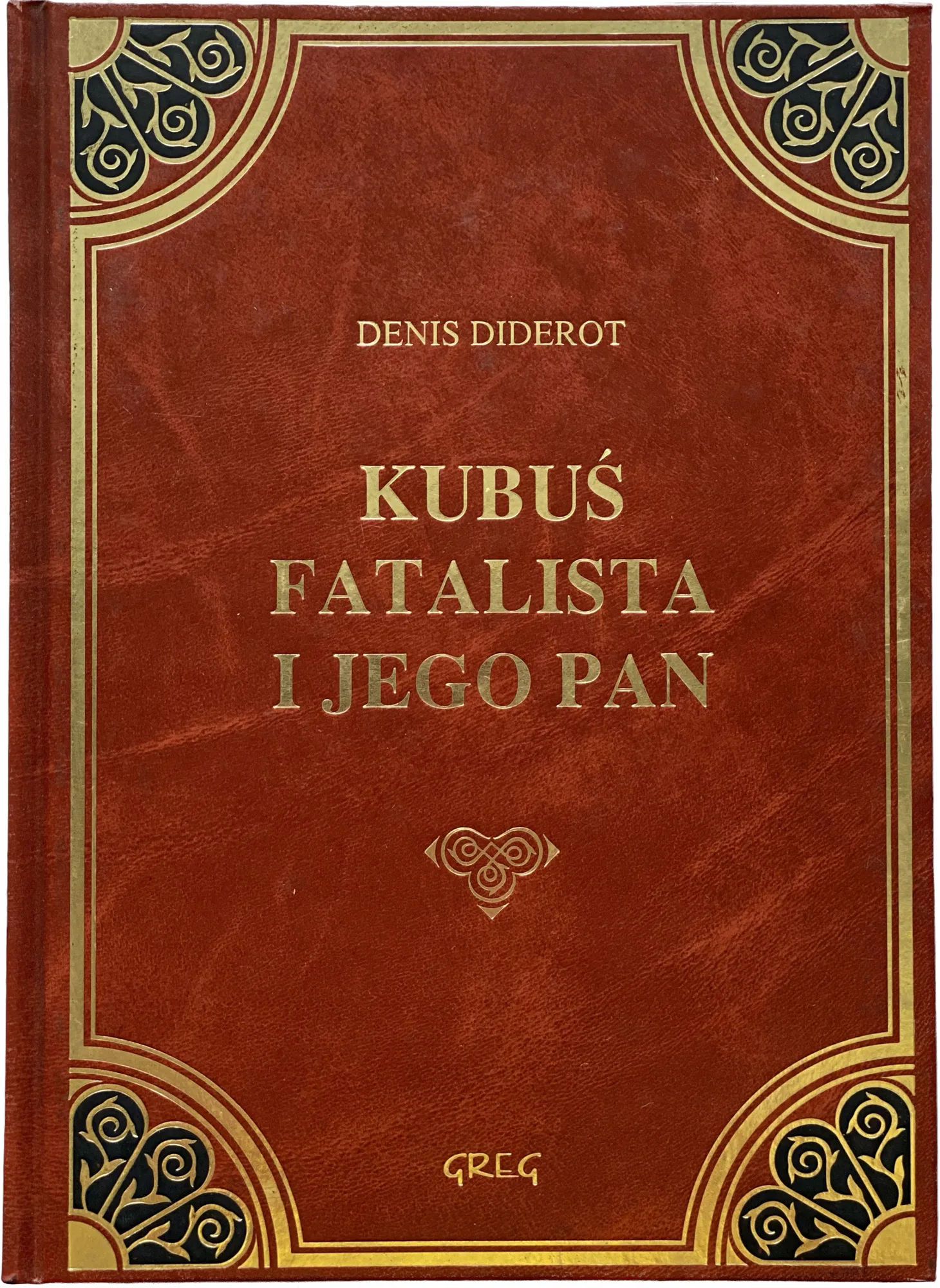Okładka: Kubuś Fatalista i jego Pan z opracowaniem skóra