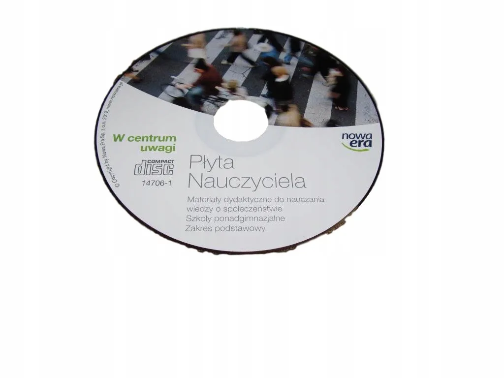 Okładka: W CENTRUM UWAGI 1 KSIĄZKA NAUCZYCIELA NA CD testy