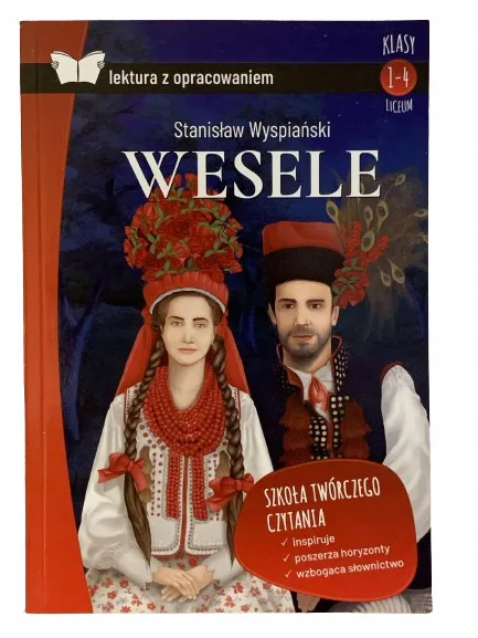 Okładka: WESELE Wyspiański lektura z opracowaniem TWARDA