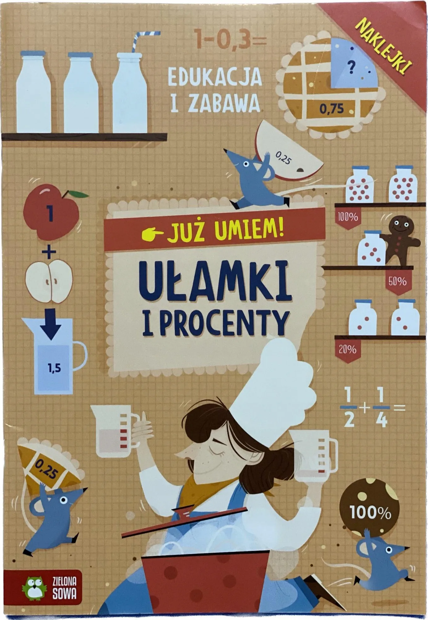 Okładka: Karty pracy matematyka pierwsze ułamki i procenty