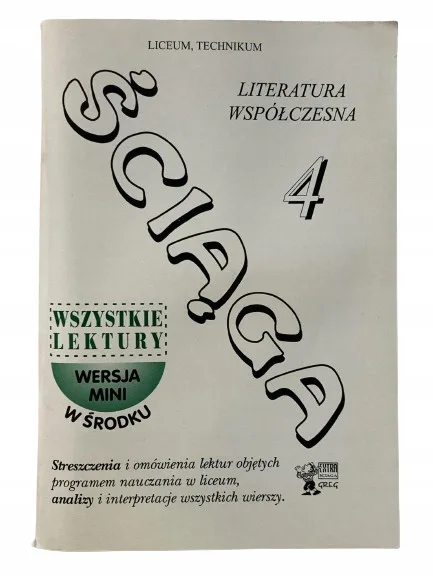 Okładka: OPRACOWANIA LEKTUR liceum klasa 3 4 ściąga bryk