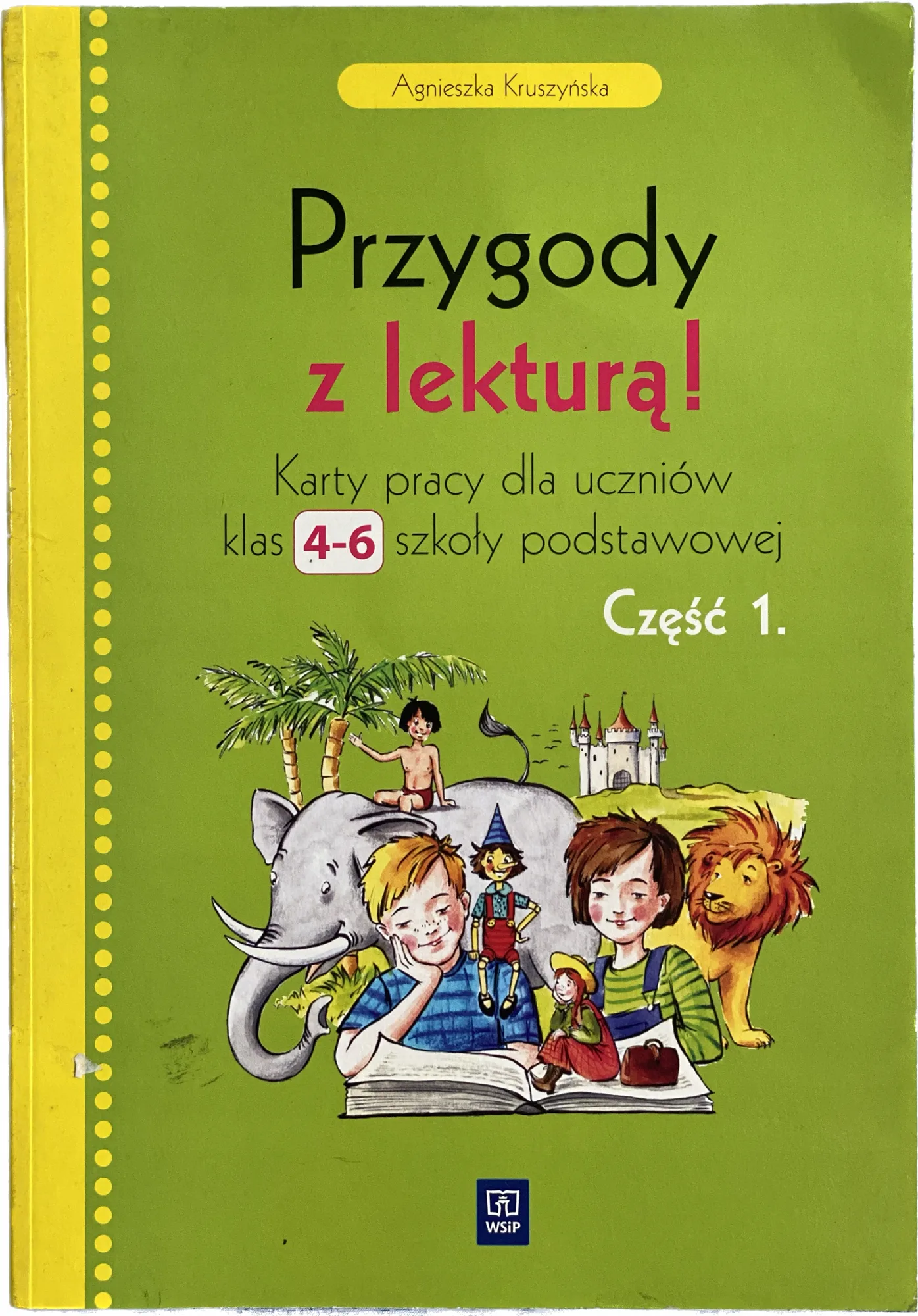 Okładka: karty pracy Z LEKTUR na sprawdziany KLASA 4 5 6 Przygody z lekturą WSIP 1
