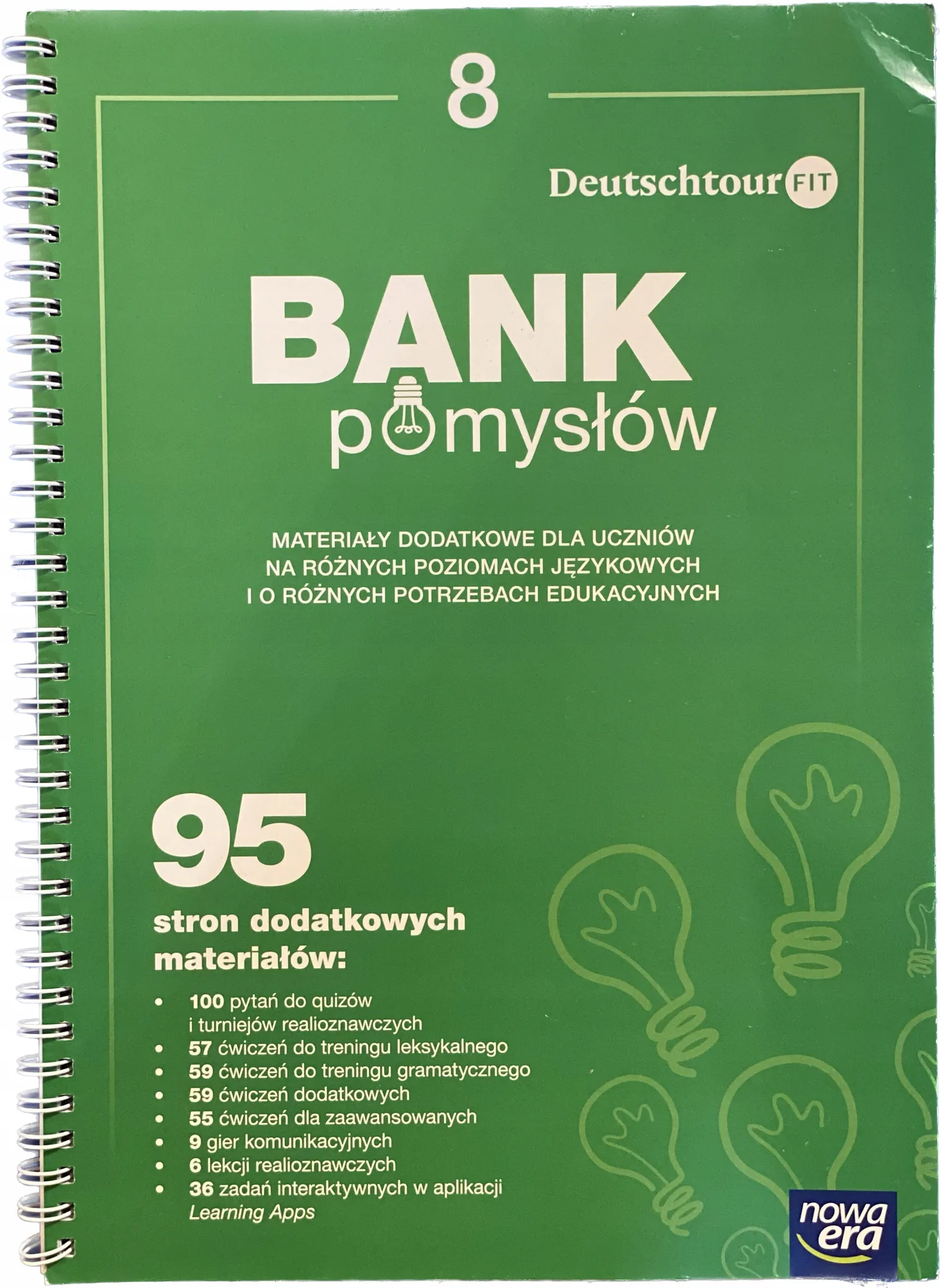Okładka: Deutschtour fit klasa 8 ksiązka BANK POMYSŁÓW NE