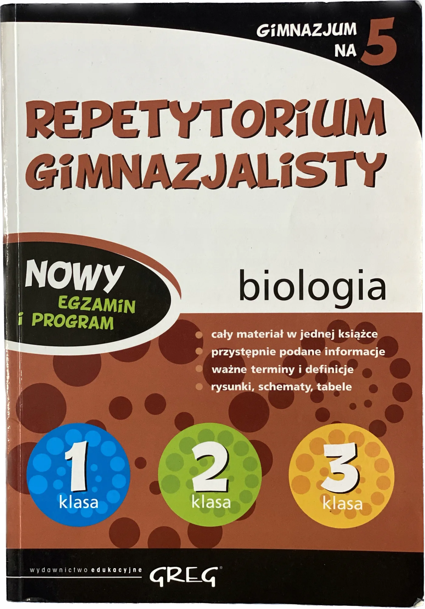 Okładka: Biologia vademecum gimn. ściąga szkoła podstawowa