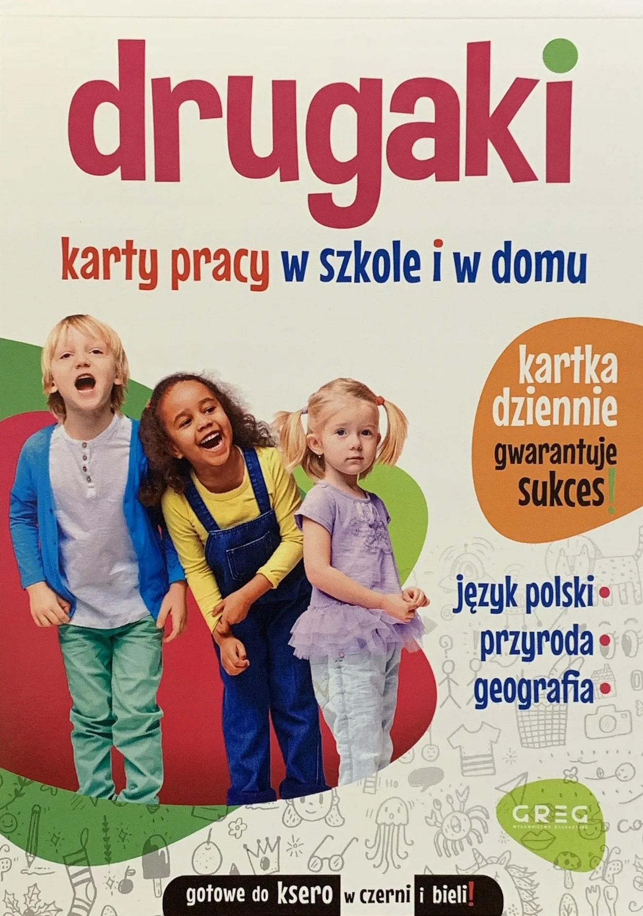 Okładka: klasa 2 karty pracy ćwiczenia język polski przyroda Drugaki