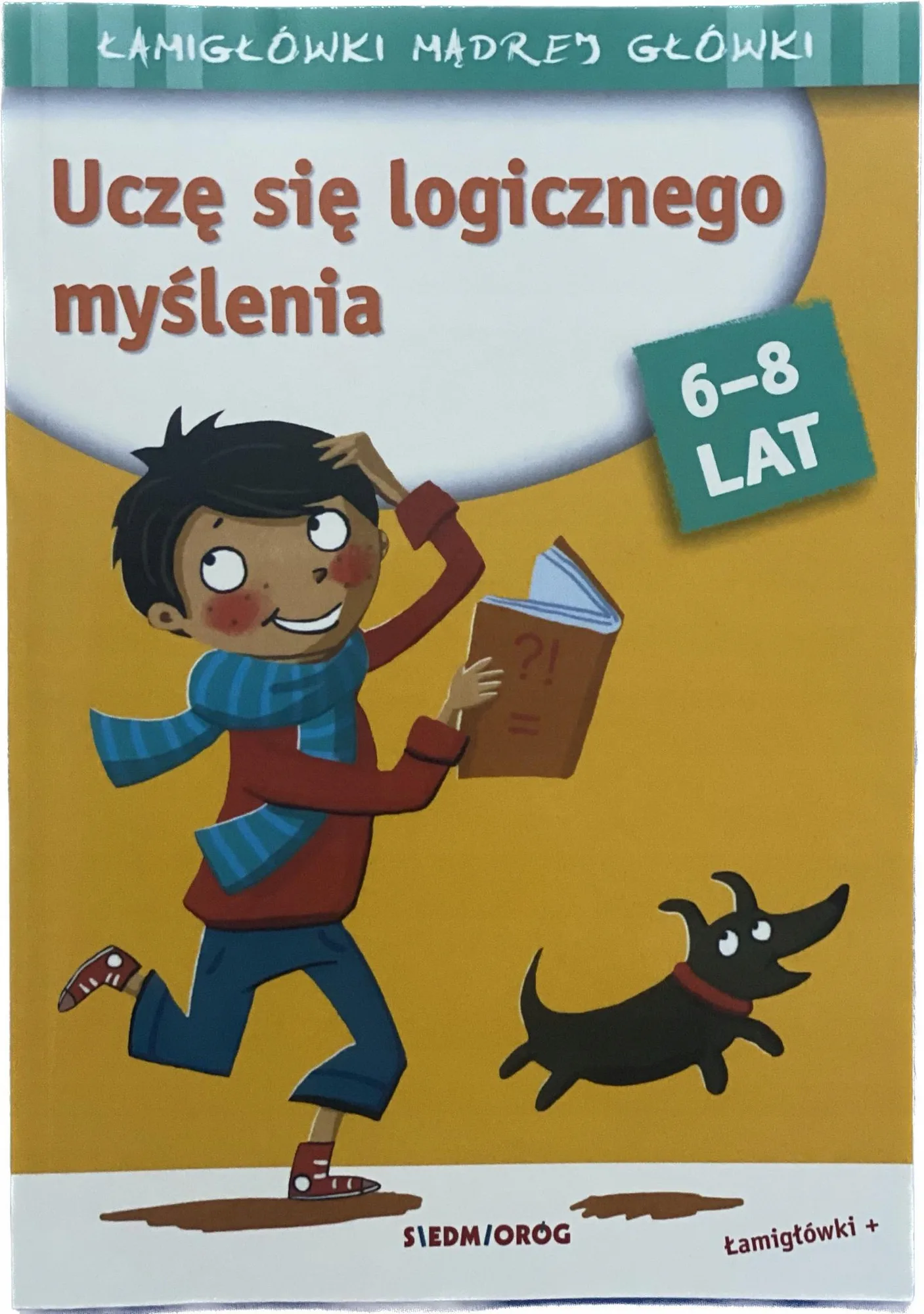 Okładka: książeczka edukacyjna karty pracy 6 - 8 łamigłówki