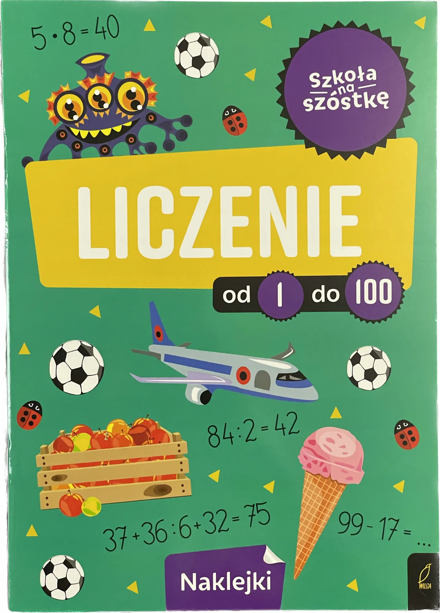 Okładka: NAUKA liczenia do 100 klasa 1 matematyka ćwiczenia