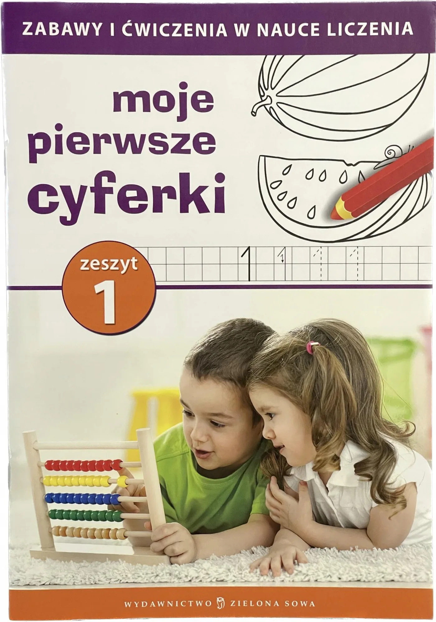 Okładka: kolorowanka PIERWSZE CYFERKI cyfry ćwiczenia A4